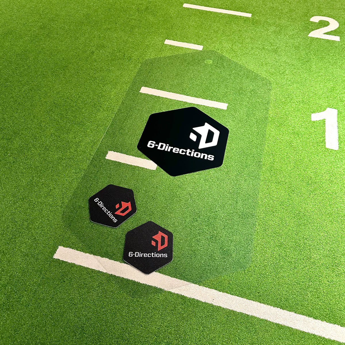 Hexagonal sliding mat from 6-Directions in gym for 6D SLIDING with two 6D Sliders